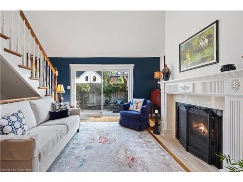 473 Blathwayte Lane, Burlington, ON - Indoor Photo Showing Living Room With Fireplace