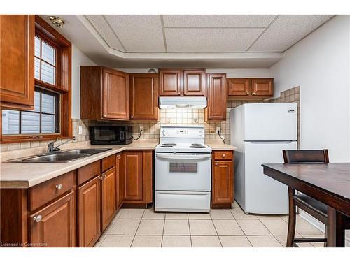 70 Ward Avenue, Hamilton, ON - Indoor Photo Showing Kitchen With Double Sink