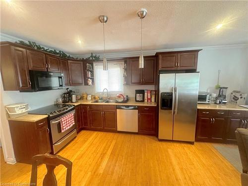 70 Ellis Avenue, Hamilton, ON - Indoor Photo Showing Kitchen With Double Sink