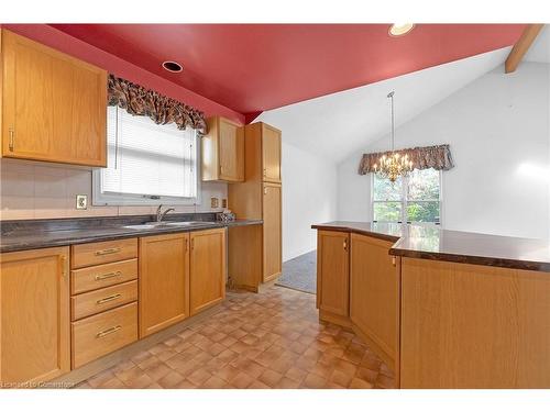 1243 Nathaniel Crescent, Burlington, ON - Indoor Photo Showing Kitchen With Double Sink