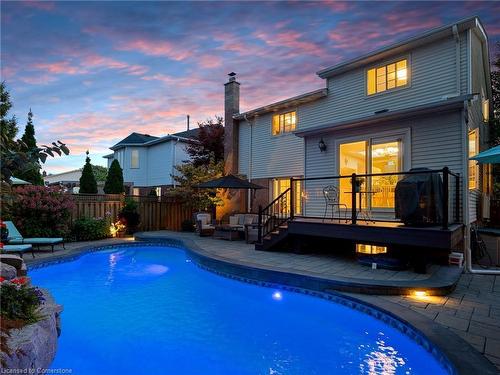 2079 Hunters Wood Drive, Burlington, ON - Outdoor With In Ground Pool