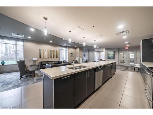 802-90 Charlton Avenue W, Hamilton, ON - Indoor Photo Showing Kitchen With Double Sink With Upgraded Kitchen