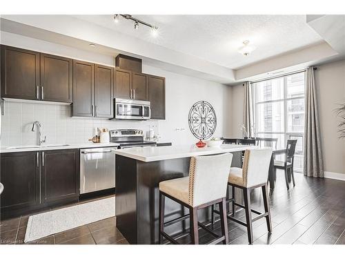 802-90 Charlton Avenue W, Hamilton, ON - Indoor Photo Showing Kitchen With Stainless Steel Kitchen With Upgraded Kitchen