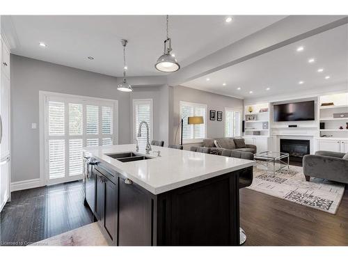 2107 Nightingale Way, Oakville, ON - Indoor Photo Showing Other Room With Fireplace