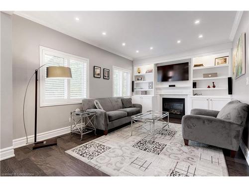 2107 Nightingale Way, Oakville, ON - Indoor Photo Showing Living Room With Fireplace