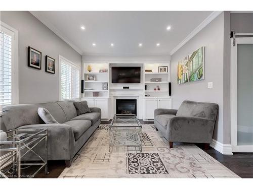 2107 Nightingale Way, Oakville, ON - Indoor Photo Showing Living Room With Fireplace