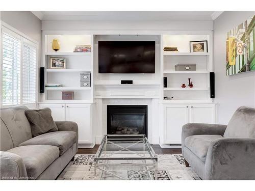 2107 Nightingale Way, Oakville, ON - Indoor Photo Showing Living Room With Fireplace