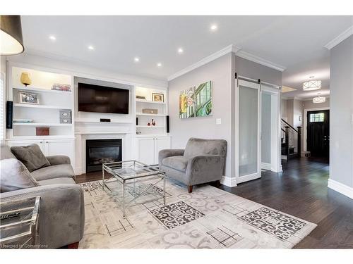 2107 Nightingale Way, Oakville, ON - Indoor Photo Showing Living Room With Fireplace