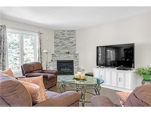 3 Morton Avenue, Brantford, ON - Indoor Photo Showing Living Room With Fireplace