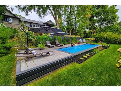 806 Alexander Road, Ancaster, ON - Outdoor With In Ground Pool With Backyard