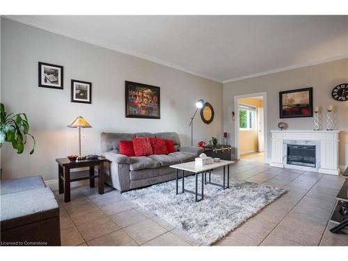 197 Fennell Avenue E, Hamilton, ON - Indoor Photo Showing Living Room With Fireplace