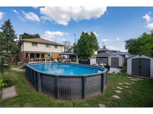 19 Claremount Circle, Welland, ON - Outdoor With Above Ground Pool With Backyard With Exterior