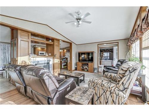 1161 4Th Concession Rd W, Flamborough, ON - Indoor Photo Showing Living Room With Fireplace