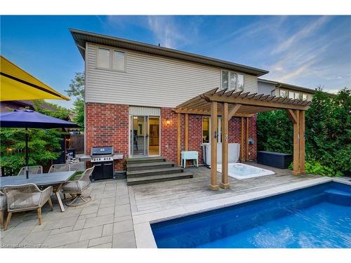 517 Larkspur Lane, Burlington, ON - Outdoor With In Ground Pool With Deck Patio Veranda