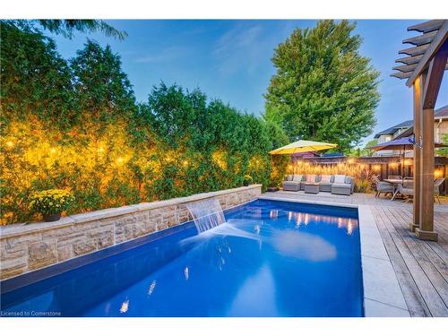 517 Larkspur Lane, Burlington, ON - Outdoor With In Ground Pool With Backyard