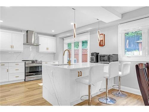 64 Hildegard Drive, Hamilton, ON - Indoor Photo Showing Kitchen With Upgraded Kitchen