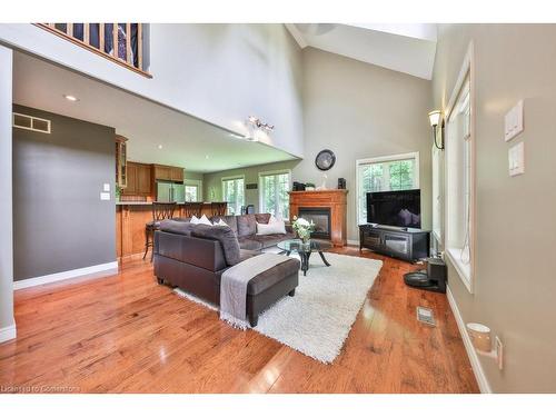 4379 Victoria Road S, Puslinch, ON - Indoor Photo Showing Living Room With Fireplace