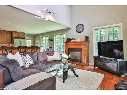 4379 Victoria Road S, Puslinch, ON - Indoor Photo Showing Living Room With Fireplace