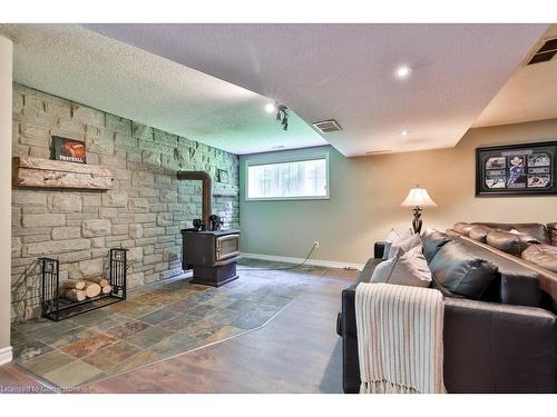 4379 Victoria Road S, Puslinch, ON - Indoor Photo Showing Living Room With Fireplace