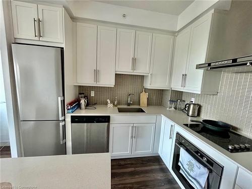 1804-2081 Fairview Street, Burlington, ON - Indoor Photo Showing Kitchen With Stainless Steel Kitchen