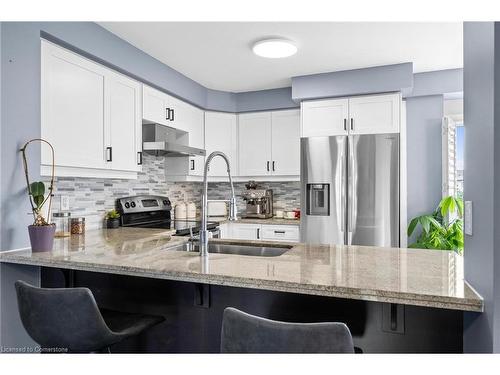 91 Mayland Trail, Hamilton, ON - Indoor Photo Showing Kitchen With Double Sink With Upgraded Kitchen