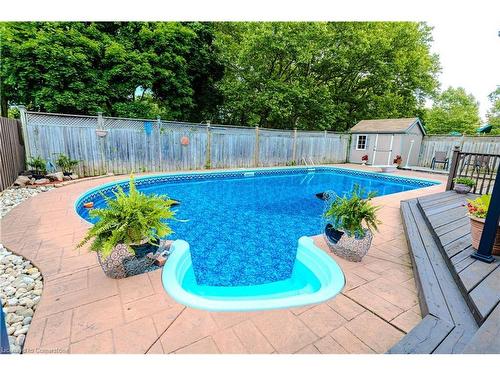 6539 Jupiter Boulevard, Niagara Falls, ON - Outdoor With In Ground Pool With Deck Patio Veranda With Backyard