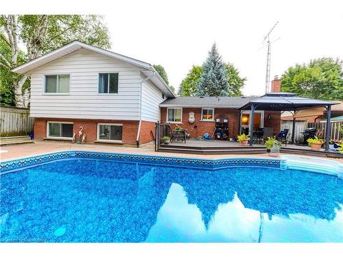 6539 Jupiter Boulevard, Niagara Falls, ON - Outdoor With In Ground Pool With Deck Patio Veranda With Exterior