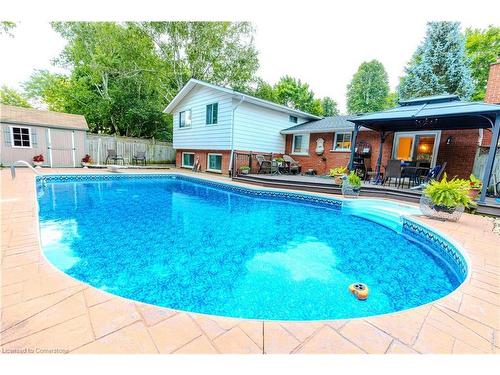 6539 Jupiter Boulevard, Niagara Falls, ON - Outdoor With In Ground Pool With Deck Patio Veranda With Backyard With Exterior