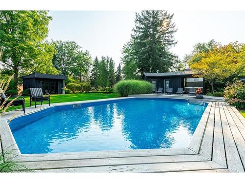 97 Overdale Avenue, Waterdown, ON - Outdoor With In Ground Pool With Backyard