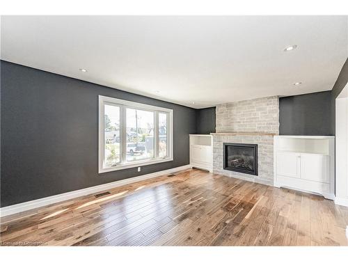 106 Overdale Avenue, Waterdown, ON - Indoor Photo Showing Living Room With Fireplace