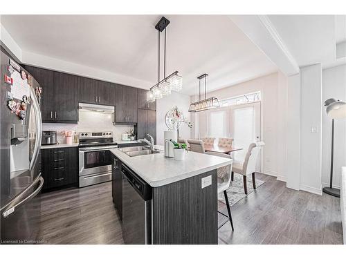 95 Kenesky Drive, Hamilton, ON - Indoor Photo Showing Kitchen With Double Sink