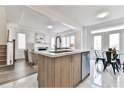 99 Kenesky Drive, Waterdown, ON - Indoor Photo Showing Kitchen With Double Sink