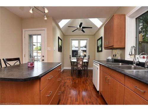 207 East 24Th Street, Hamilton, ON - Indoor Photo Showing Kitchen With Double Sink