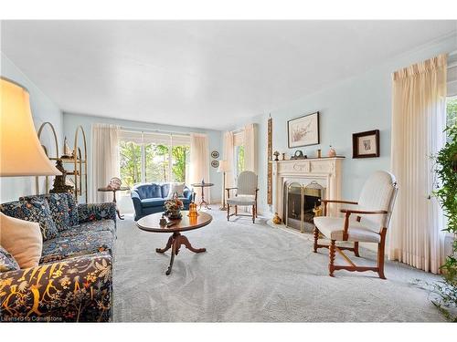 780 Hall Road, Hamilton, ON - Indoor Photo Showing Living Room With Fireplace