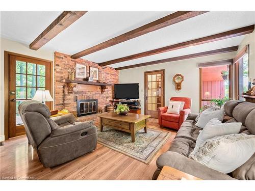 780 Hall Road, Hamilton, ON - Indoor Photo Showing Living Room With Fireplace