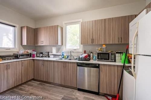 87 Hillview Street, Hamilton, ON - Indoor Photo Showing Kitchen With Double Sink