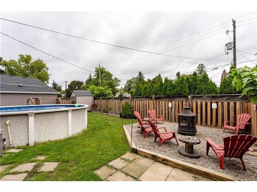 18 Irving Place, Hamilton, ON - Outdoor With Above Ground Pool With Deck Patio Veranda With Backyard