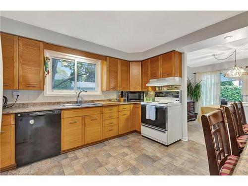 65 Maple Drive, Stoney Creek, ON - Indoor Photo Showing Kitchen With Double Sink