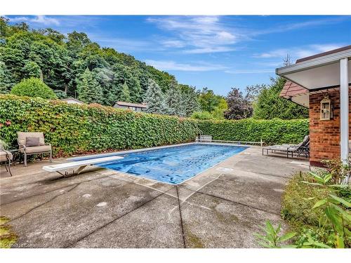 65 Maple Drive, Stoney Creek, ON - Outdoor With In Ground Pool With Backyard