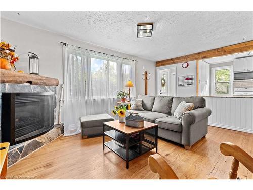 232 West 19Th Street, Hamilton, ON - Indoor Photo Showing Living Room With Fireplace