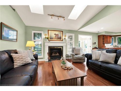 28 Church Street E, Hagersville, ON - Indoor Photo Showing Living Room With Fireplace