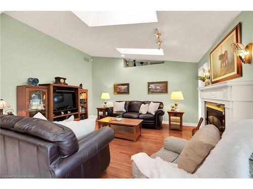 28 Church Street E, Hagersville, ON - Indoor Photo Showing Living Room With Fireplace