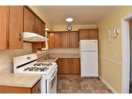 350 Fennell Avenue E, Hamilton, ON - Indoor Photo Showing Kitchen With Double Sink