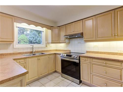 2141 Cartier Crescent, Burlington, ON - Indoor Photo Showing Kitchen With Double Sink