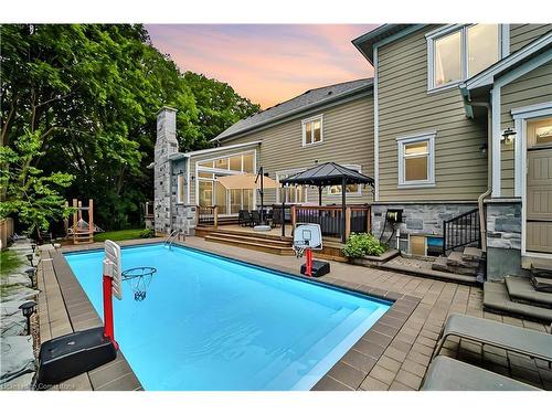 298 Shoreview Road, Burlington, ON - Outdoor With In Ground Pool With Exterior