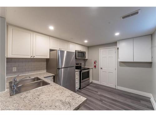 Lower-244 Upper Paradise Road, Hamilton, ON - Indoor Photo Showing Kitchen With Double Sink