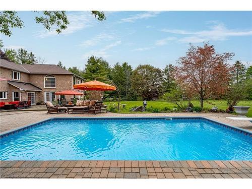 57 Kennedy Road, Caledon, ON - Outdoor With In Ground Pool With Deck Patio Veranda With Backyard