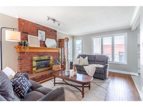 48 Karsh Crescent, Hamilton, ON - Indoor Photo Showing Living Room With Fireplace