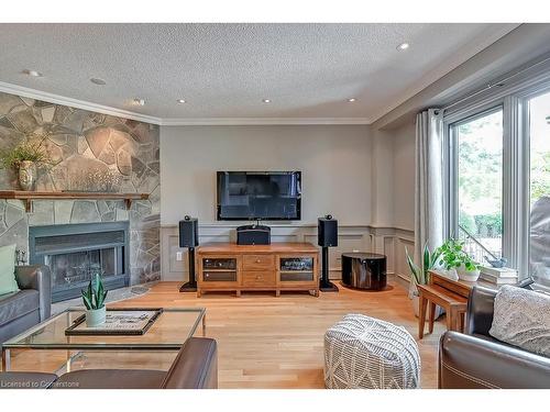 1407 Bayshire Drive, Halton, ON - Indoor Photo Showing Living Room With Fireplace