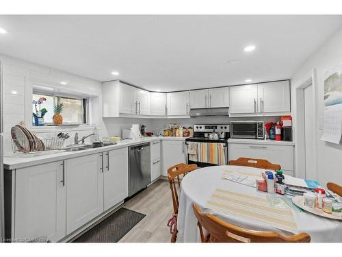 350 John Street N, Hamilton, ON - Indoor Photo Showing Kitchen With Double Sink